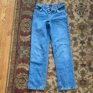 Women’s Cisos Design Blue High-Waisted Button-fly Jeans Size 26/32